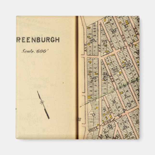 Greenburg, New York 12 Magnet (Vorne)