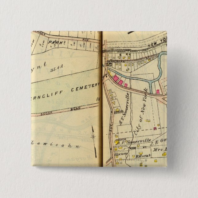 Greenburg, New York 3 Button (Vorderseite)