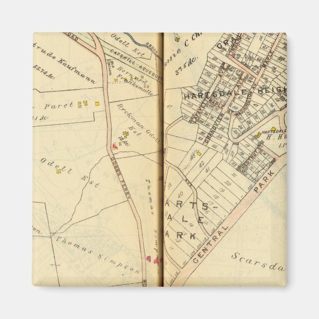 Greenburg, New York 3 Magnet (Vorne)