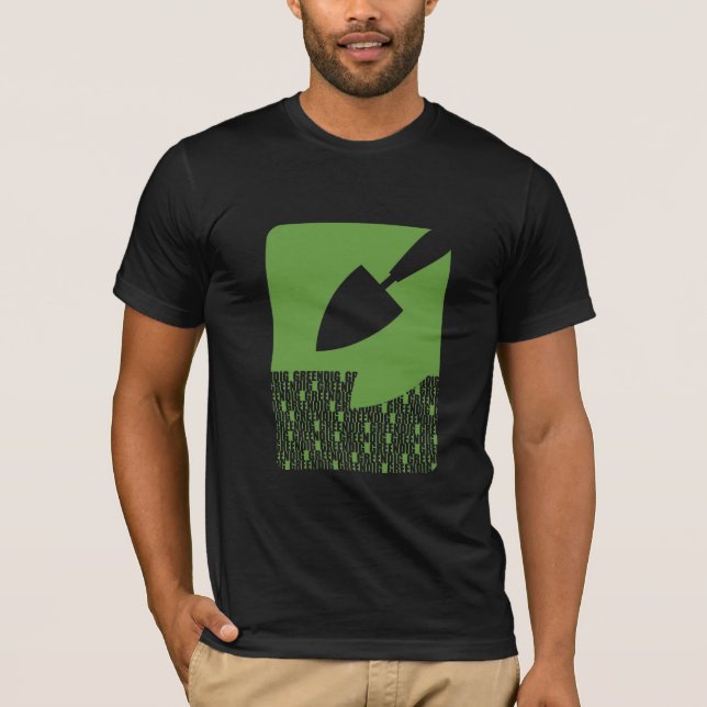 Greendig: Spaten T-Shirt (Vorderseite)