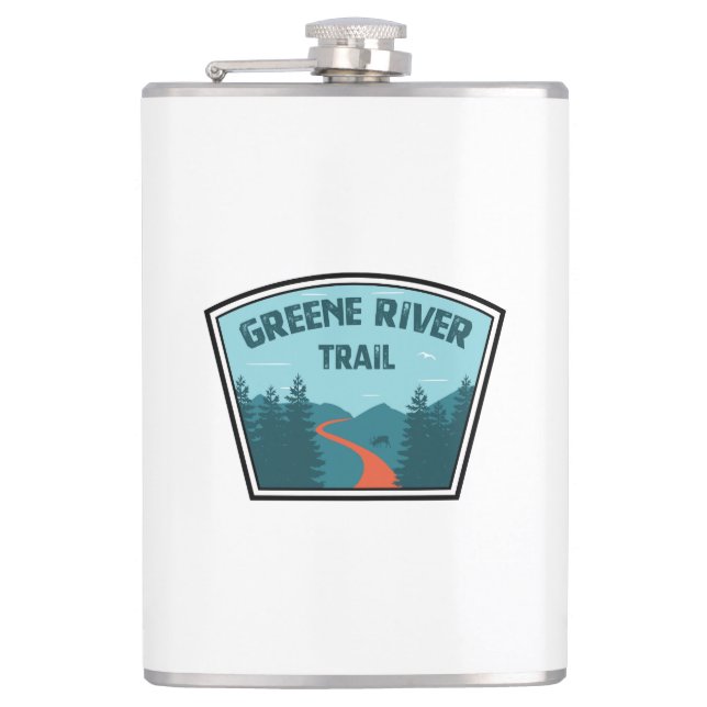 Greene River Trail Pennsylvania Flachmann (Vorderseite)