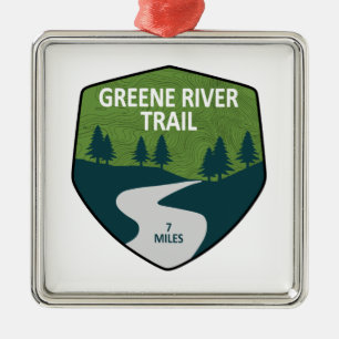 Greene River Trail Pennsylvania Ornament Aus Metall