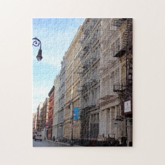 Greene Street Cast Iron Architecture Soho New York Puzzle (Vertikal)