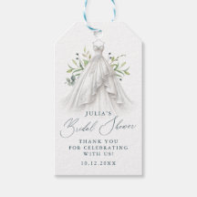 Greenery and Wedding Dress Danke Brautparty