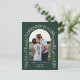 Greenery Arch Modernes Script Foto Weihnachten