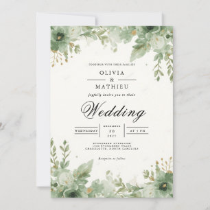 Greenery Arch Wedding Einladung