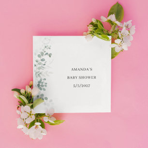 Greenery Baby Shower Serviette