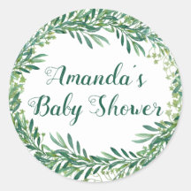 Greenery Blätter Babydusche