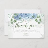 Greenery Blue Hydrangea Danke Baby Shower