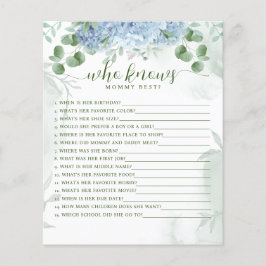 Greenery Blue Hydrangea, die Mommy Baby kennt
