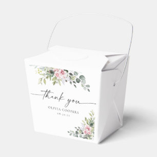 Greenery Blush Pink Baby Dusche Gefallen Box Geschenkschachtel