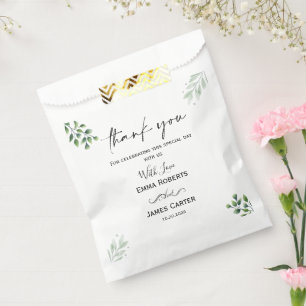 Greenery Boho Leaf Favor Boxes Geschenktütchen