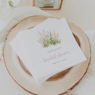 Greenery Boho Wildblume Brautparty Napkins Serviette