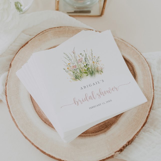 Greenery Boho Wildblume Brautparty Napkins Serviette (Von Creator hochgeladen)