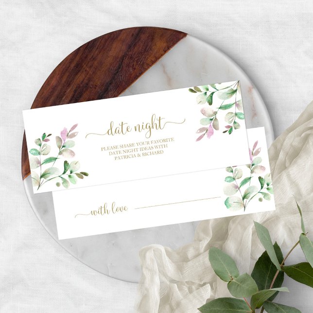 Greenery Brautparty Date Night Jar Cards (Von Creator hochgeladen)