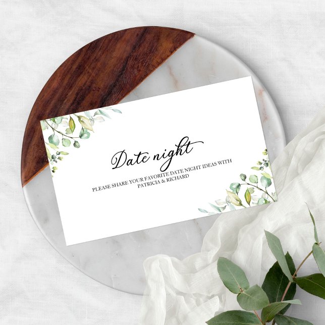 Greenery Brautparty Date Night Jar Cards (Von Creator hochgeladen)