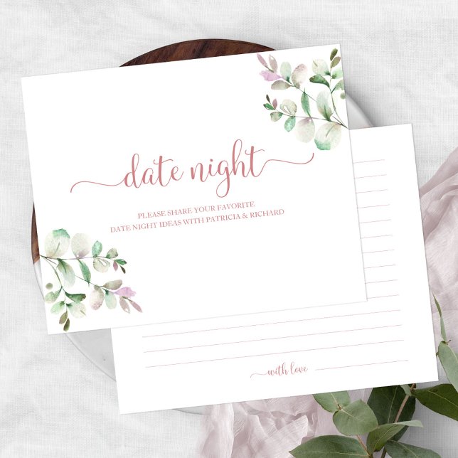 Greenery Brautparty Date Night Jar Cards (Von Creator hochgeladen)