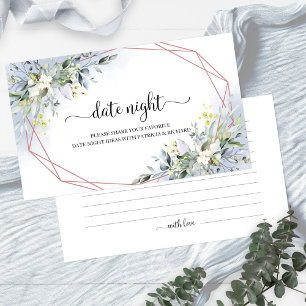 Greenery Brautparty Date Night Jar Cards Begleitkarte