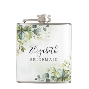 Greenery Brautparty Flask Flachmann