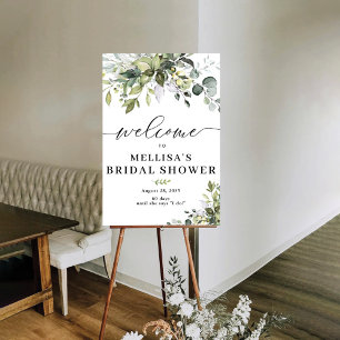 Greenery Brautparty Poster