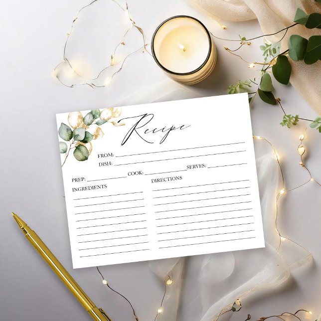 Greenery Brautparty Rezeptionskarten (Von Creator hochgeladen)