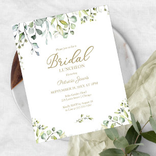 Greenery Bridal Luncheon Haushalt Einladung