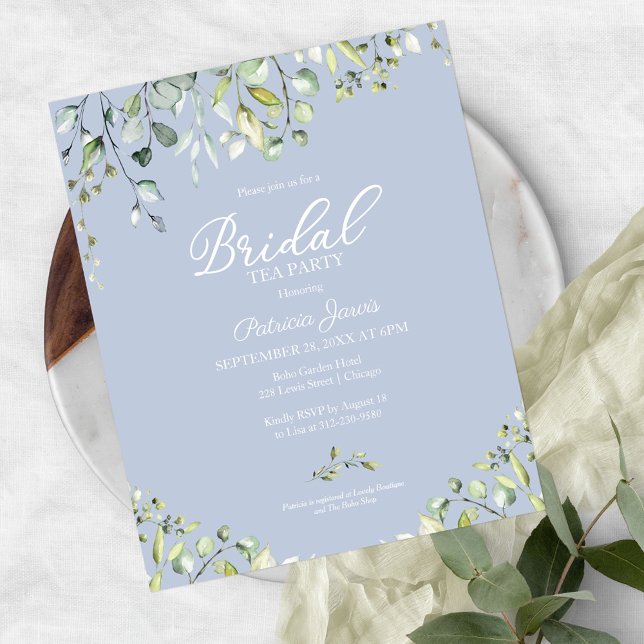 Greenery Bridal Tea Party Einladung (Von Creator hochgeladen)
