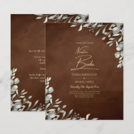 Greenery Brown Wedding Fall Winter