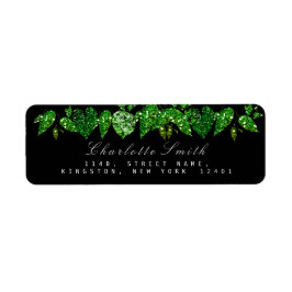 Greenery Cali Black Glitzer Woodland Ivy Leaf UAWG