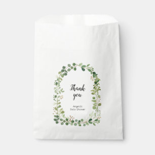 Greenery Custom Vielen Dank Kraft Paper Bag Geschenktütchen