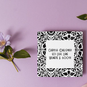 Greenery Damask-Adresse Permastempel