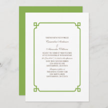 Greenery Deko Chic Wedding Einladung