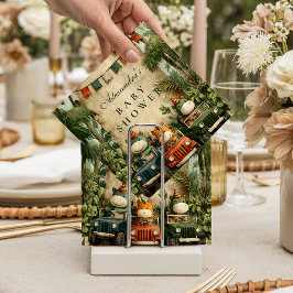 Greenery Dino Baby Shower Serviette