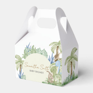 Greenery Dinosaur Babydusche Geschenkschachtel
