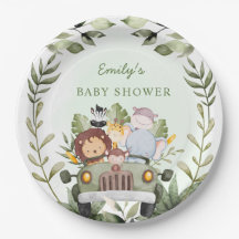 Greenery Dschungle Safari Wild Animals Baby Dusche