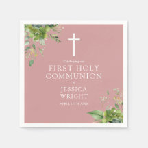 Greenery Dusty Rose Pink Erste Heilige Kommune