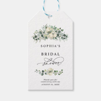 Greenery Eucalyptus Bridal Shower Geschenkanhänger