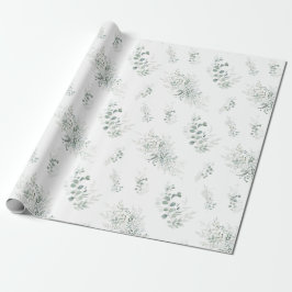 Greenery Eucalyptus Elegant Geschenkpapier