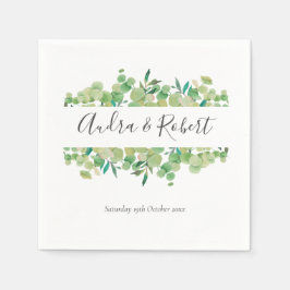 Greenery Eucalyptus Garland Wedding Serviette