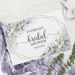 Greenery Eucalyptus Geometric Brautparty Guest Gästebuch