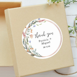 Greenery Eucalyptus Personalisiert Wedding Vielen Runder Aufkleber