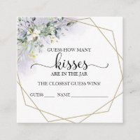 Greenery Eucalyptus rät wie viele Kisses Cards