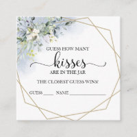 Greenery Eucalyptus rät wie viele Kisses Cards