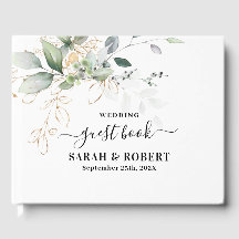 Greenery Eucalyptus wedding Guest Book