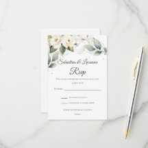 Greenery Eucalyptus Wedding RSVP-Karte