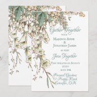 Greenery Floral Garland Script Elegante Hochzeit