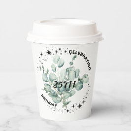 Greenery Floral Sky Star Geburtstagsfeier Pappbecher