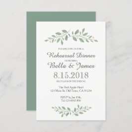 Greenery Floral Wedding Probe Einladung