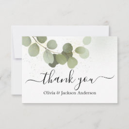 Greenery Foliage Eucalyptus Dankeskarte