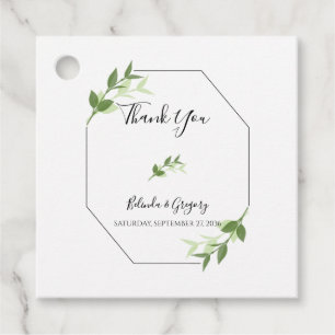 Greenery Garden Blätter Rahmen Wedding Geschenk Geschenkanhänger